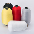 Factory supplier customization dope dyed recycled sewing thread spun polyester